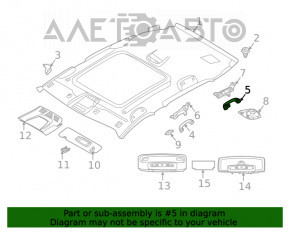 Ручка потолка задняя правая BMW X1 F48 16-22 черная