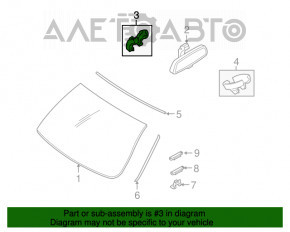 Husa oglindă interioară pentru BMW X5 E70 07-13, neagră