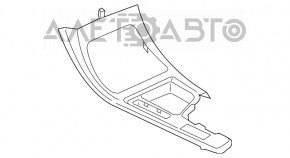 Накладка центральной консоли BMW X1 F48 16-22