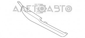 Capacul consolei centrale dreapta BMW 7 G11 G12 16-22 din lemn