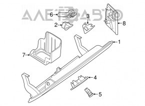 Перчаточный ящик, бардачок BMW 7 G11 G12 16-22 беж