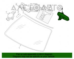 Oglindă interioară BMW 7 G11 G12 16-22 cu auto-întunecare, Home link