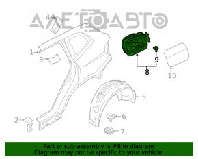 Корпус лючка бензобака BMW X3 G01 18-