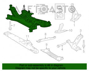 Подрамник передний Toyota Prius 30 10-15