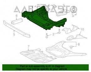 Подрамник передний Lexus LS460 07-12 rwd