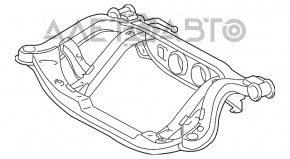 Suport spate pentru Lexus RX300 RX330 RX350 RX400h 04-09 AWD ruginit, cu brațe