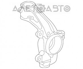 Butucul roții față stânga Acura MDX 14-20 cu capac de protecție