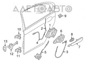 Capac maner usa spate dreapta BMW 7 G11 G12 16-22