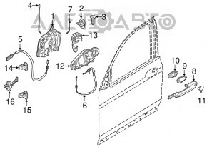 Ограничитель двери передней левой BMW X3 G01 18-21