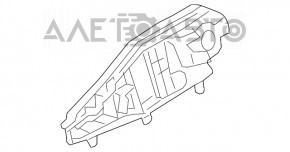 Механизм ручки двери задней правой BMW X5 F15 14-18