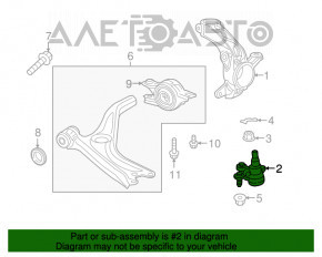 Rulment de presiune frontal stânga Honda Accord 18-22