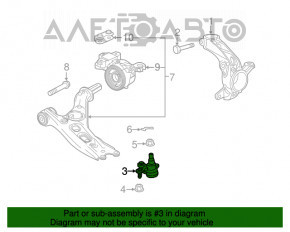 Rulmentul de direcție stânga pentru Honda CRV 17-22, nou, original OEM