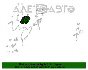 Blocare ușă spate dreapta BMW X3 G01 18-21