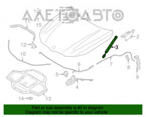 Amortizor capot stânga BMW 7 G11 G12 16-22