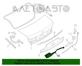 Привод замка крышки багажника BMW 7 G11 G12 16-22