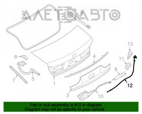 Cablu de blocare a capacului portbagajului BMW 7 G11 G12 16-22