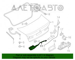 Acționare electromecanică a încuietorii portbagajului pentru BMW X3 G01 18-21