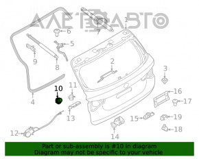 Отбойник двери багажника BMW X3 G01 18-21 на кузове