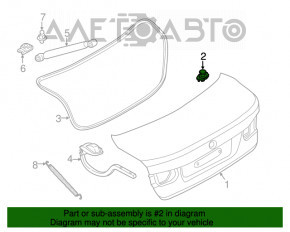 Отбойник крышки багажника правый BMW 7 G11 G12 16-22