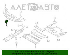 Отбойник капота правый BMW 5 G30 17-23