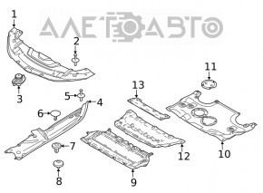 Отбойник капота правый BMW 5 G30 17-23