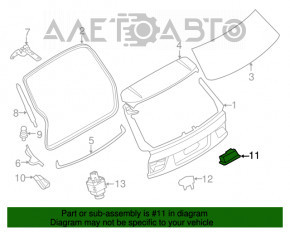 Ручка двери багажника с кнопкой BMW X1 F48 16-22 под камеру