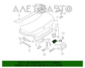 Замок крышки багажника BMW 335i e92 07-13