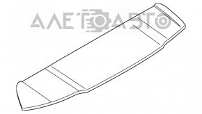 Spoilerul portbagajului pentru BMW X3 G01 18-21, complet asamblat.