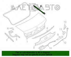 Привод крышки багажника правый BMW 7 G11 G12 16-19