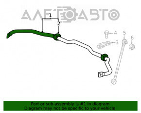 Stabilizatorul frontal Honda Clarity 18-21 SUA