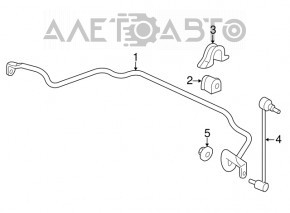 Bară stabilizatoare față Acura MDX 14-20 24mm