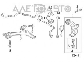 Stabilizatorul frontal Acura TLX 15- AWD