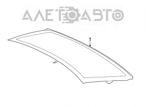 Стекло заднее BMW 7 G11 G12 16-22 тонировка, двойное