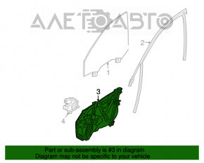 Geam electric cu motor fata stanga BMW 7 G11 G12 16-22