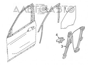 Стеклоподъемник с мотором передний правый BMW X1 F48 16-22