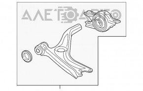 Maneta inferioară dreapta față Honda Civic X FC 16-21 nouă originală OEM