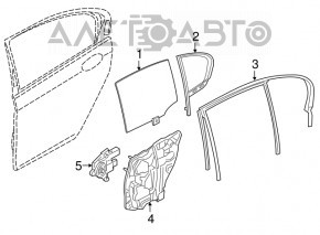 Ridicator electric geam dreapta spate BMW 7 G12 16-22