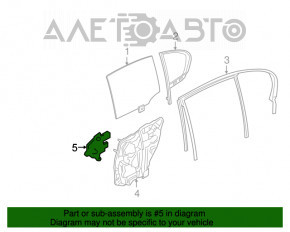 Motorul geamului electric din spate dreapta pentru BMW 7 G12 16-19