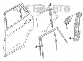 Geam electric cu motor spate dreapta BMW X1 F48 16-22