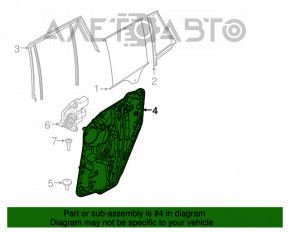 Geam electric cu motor spate stânga BMW X3 G01 18-