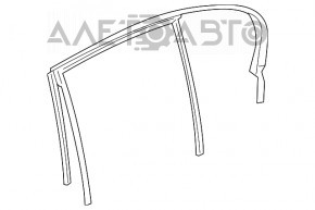 Уплотнитель стекла задний правый BMW 7 G12 16-22