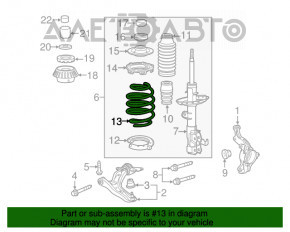 Arcul de suspensie din față dreapta Honda CRZ 11-16