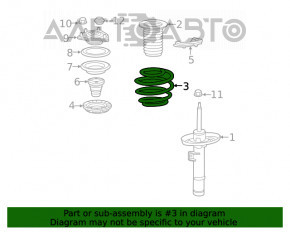 Пружина передняя правая Honda Insight 19-22