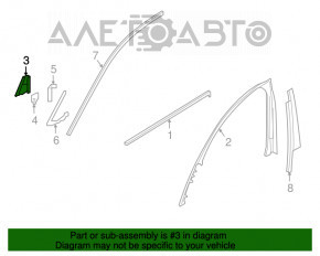 Capac oglindă față stânga BMW 7 G11 G12 16-19 pentru difuzor