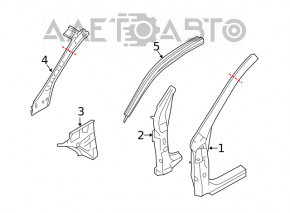 Bara de protecție față dreapta Subaru Outback 20-