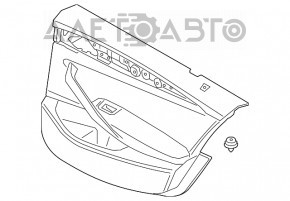 Capacul usii, cartela din spate dreapta BMW 5 G30 17-23 piele maro