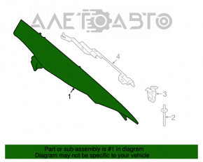 Capac spate dreapta BMW 5 G30 17-20 negru