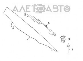 Capac spate dreapta BMW 5 G30 17-20 negru