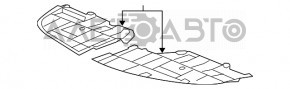 Protecție bara față dreapta Lexus ES350 07-09 nou, neoriginal.