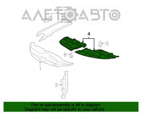 Protecție bara față dreapta Lexus ES350 07-09 nou, neoriginal.